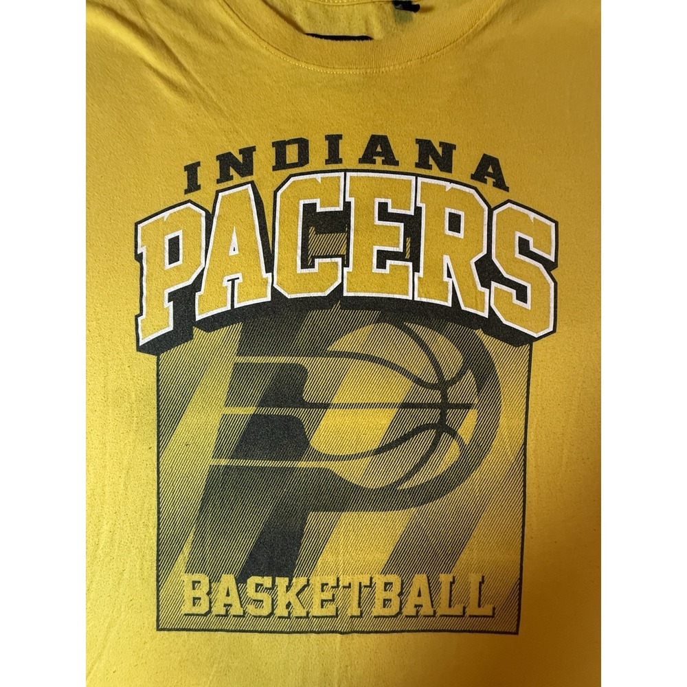 Indiana Pacers Basketball T-shirt  Gold Short Sleeve‎ Size 3 x